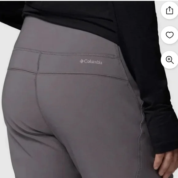 NEW! Columbia Gray Fleece Lined Pants Size L - Picture 2 of 11